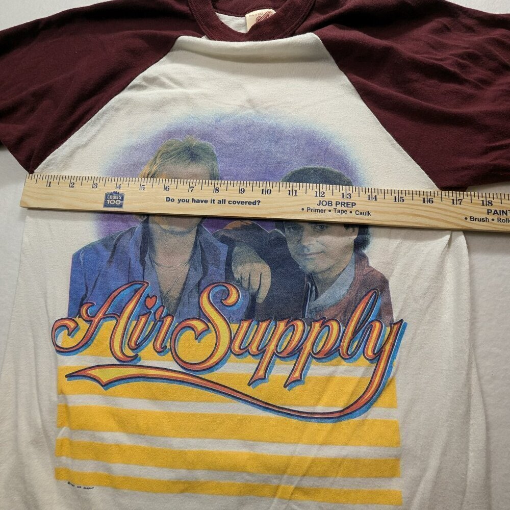 Vintage Air Supply North American Tour 1983 Winterland Jersey Rare Size Medium - Picture 4 of 7